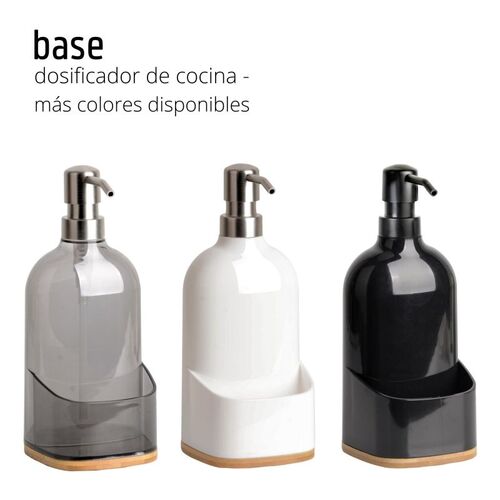 Dosificador de jabón de vidrio BASE - Gris