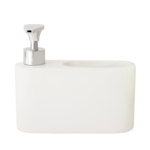Dosificador de jabón para cocina de cerámica - blanco